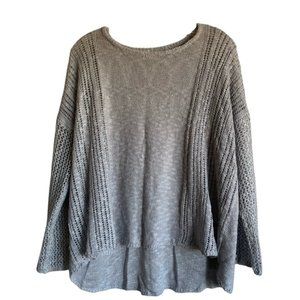 Grey Oversized Textured Knit